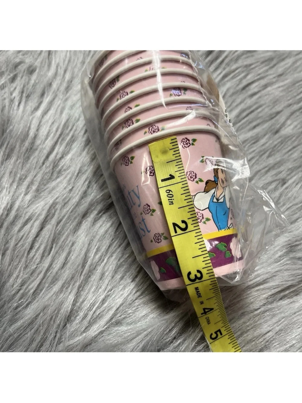 Vintage 90s Disney Beauty And The Beast Small 8 Pack Birthday Party Cups